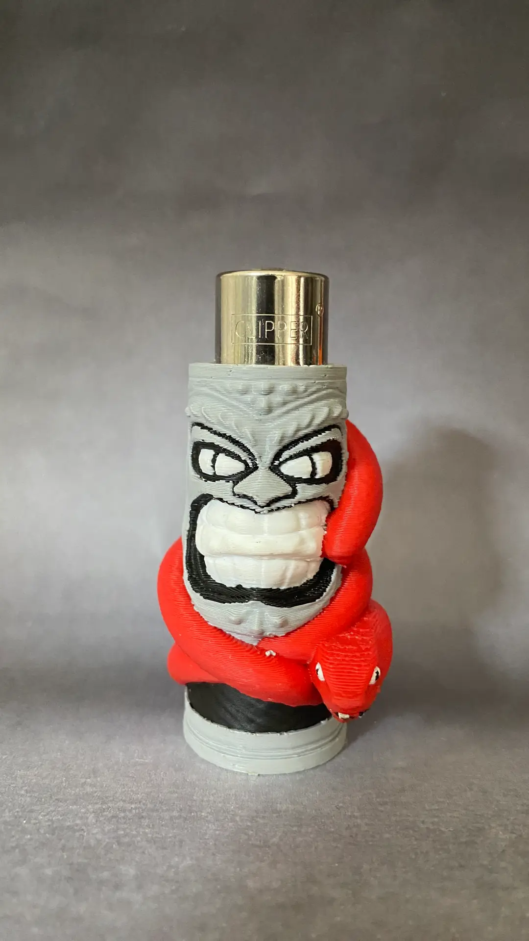 Laneti Tiki Clipper Çakmak – Dark Tribal